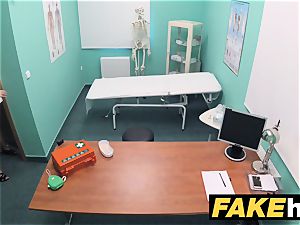 fake hospital diminutive ash-blonde Czech patient health test