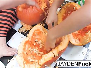 Jayden and Kristina's Pumpkin fun